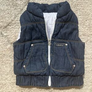 Diesel Kids Denim Puffer Vest